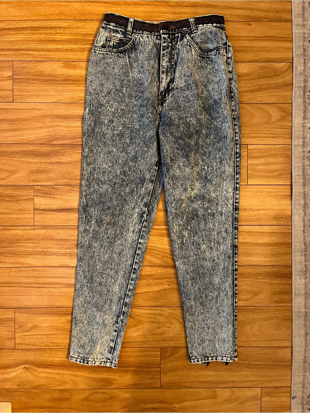 Women's Acid-Wash Skinny Jeans - Grey